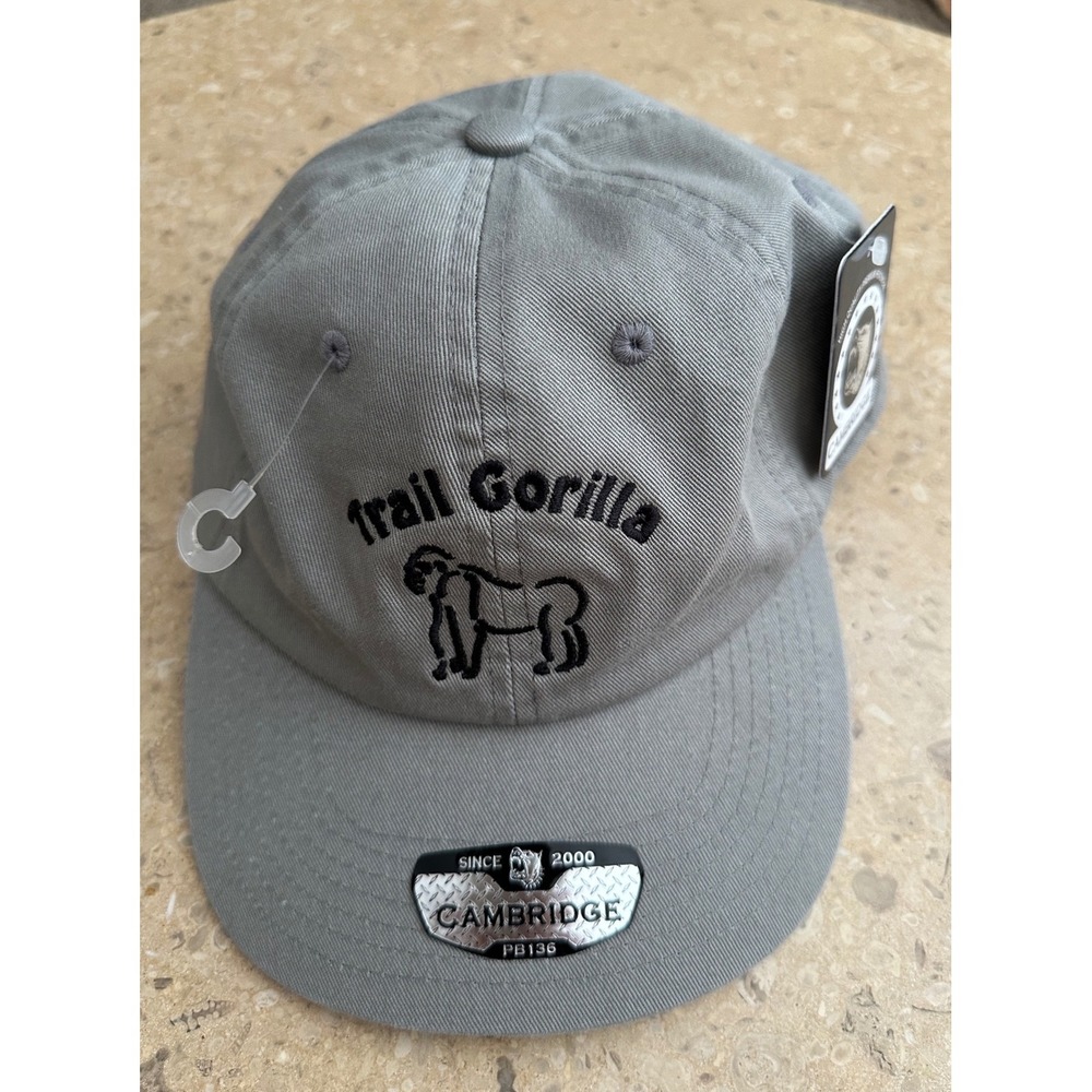 Cambridge Pit Bull Trail Gorilla Gray Cotton‎ Adjustable Baseball Cap Hat NWT